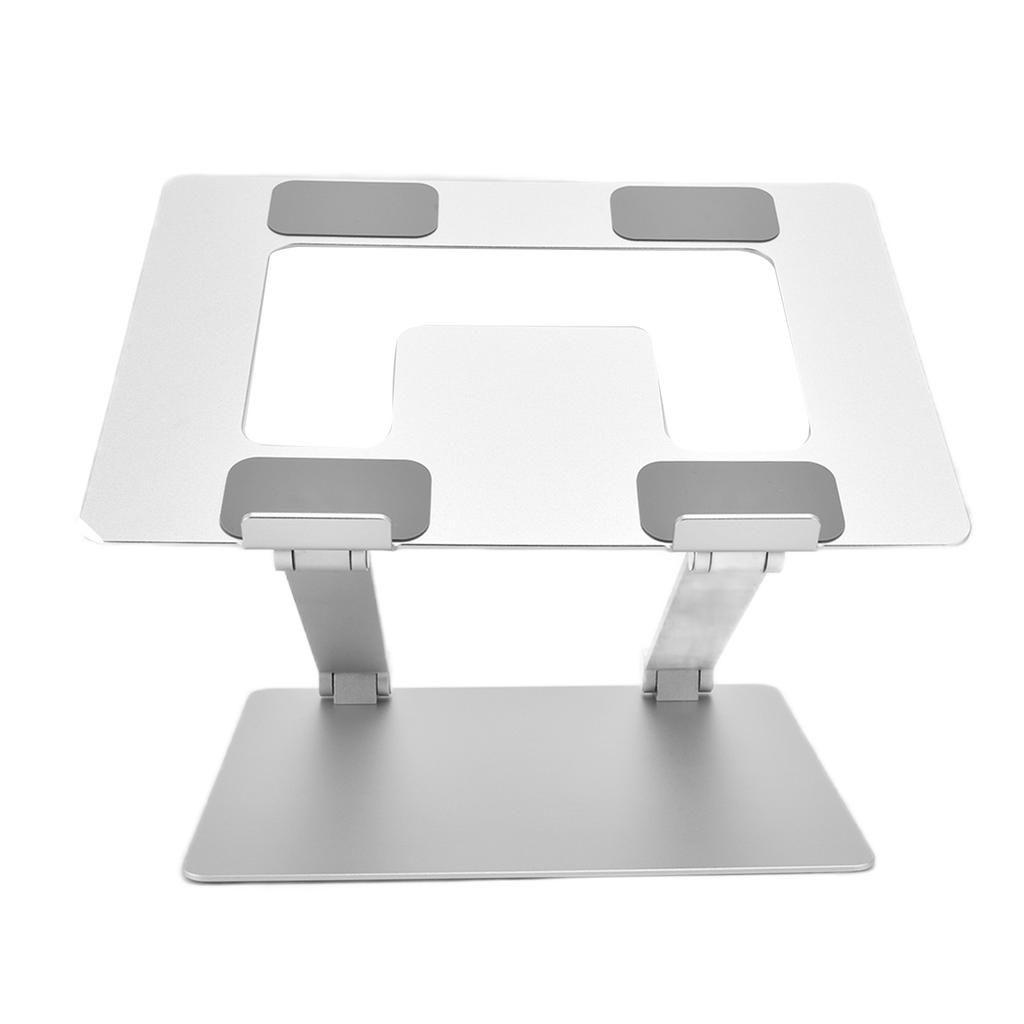 Laptop Stand Collapsible Portable Aluminium Alloy Notebook Support Computer Riser Stand Silver