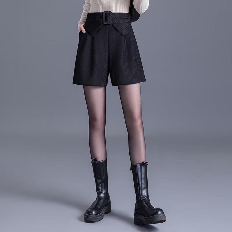 Women's Elastic Waist Bowknot Wide-Leg Casual Shorts