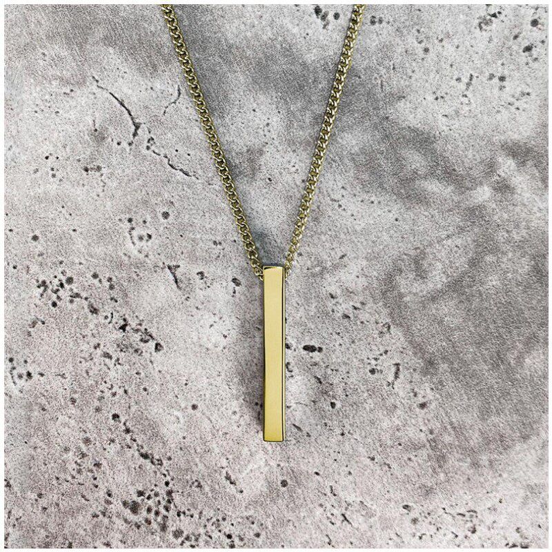 Fashion Simple Necklace Cold Wind Elegant Hip Hop Geometric Pendant Long Necklace