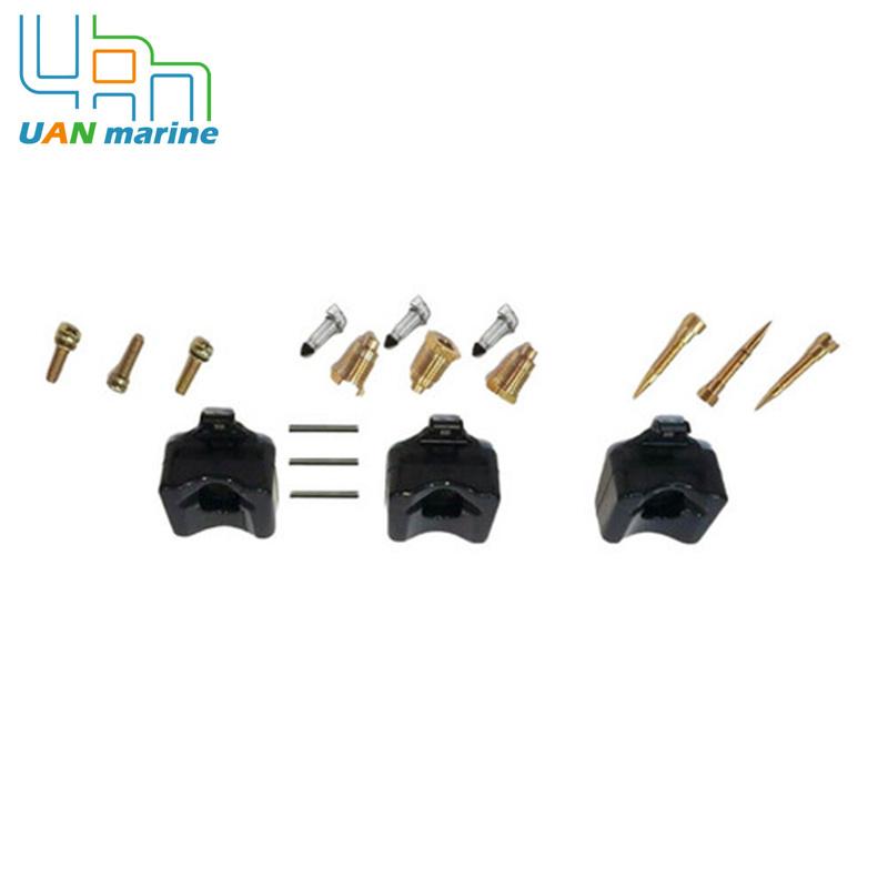 3 Sets Carburetor Repair Kit 6H4-W0093 6H4-W0093-03 For Yamaha 2 Stroke 40HP 50HP Outboard 6H4-W0093-02 Sierra 18-7767