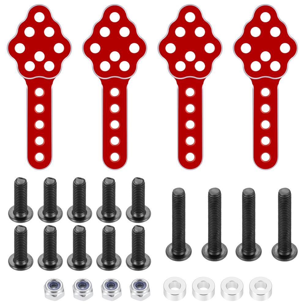 AXSPEED Aluminum Alloy Adjustable Front Rear Suspension Shock Mount Lift Kit for Axial SCX10 1/10 RC Crawler Car Upgrade Parts