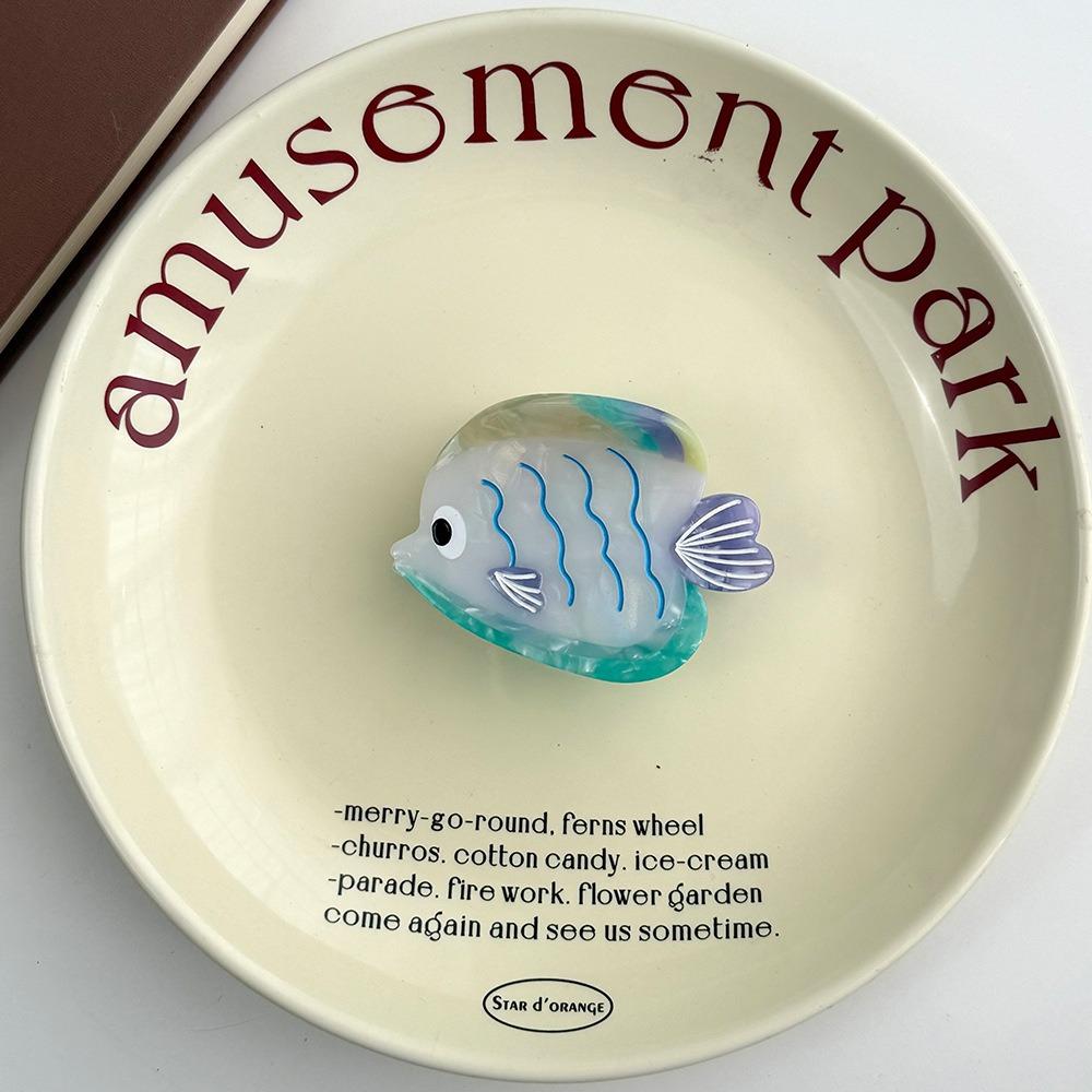 

Acetate Ocean Fish Hair Claw Hairpin Fish Grab Clip Personalized Marine Animals Hair Clip Travel Style 2