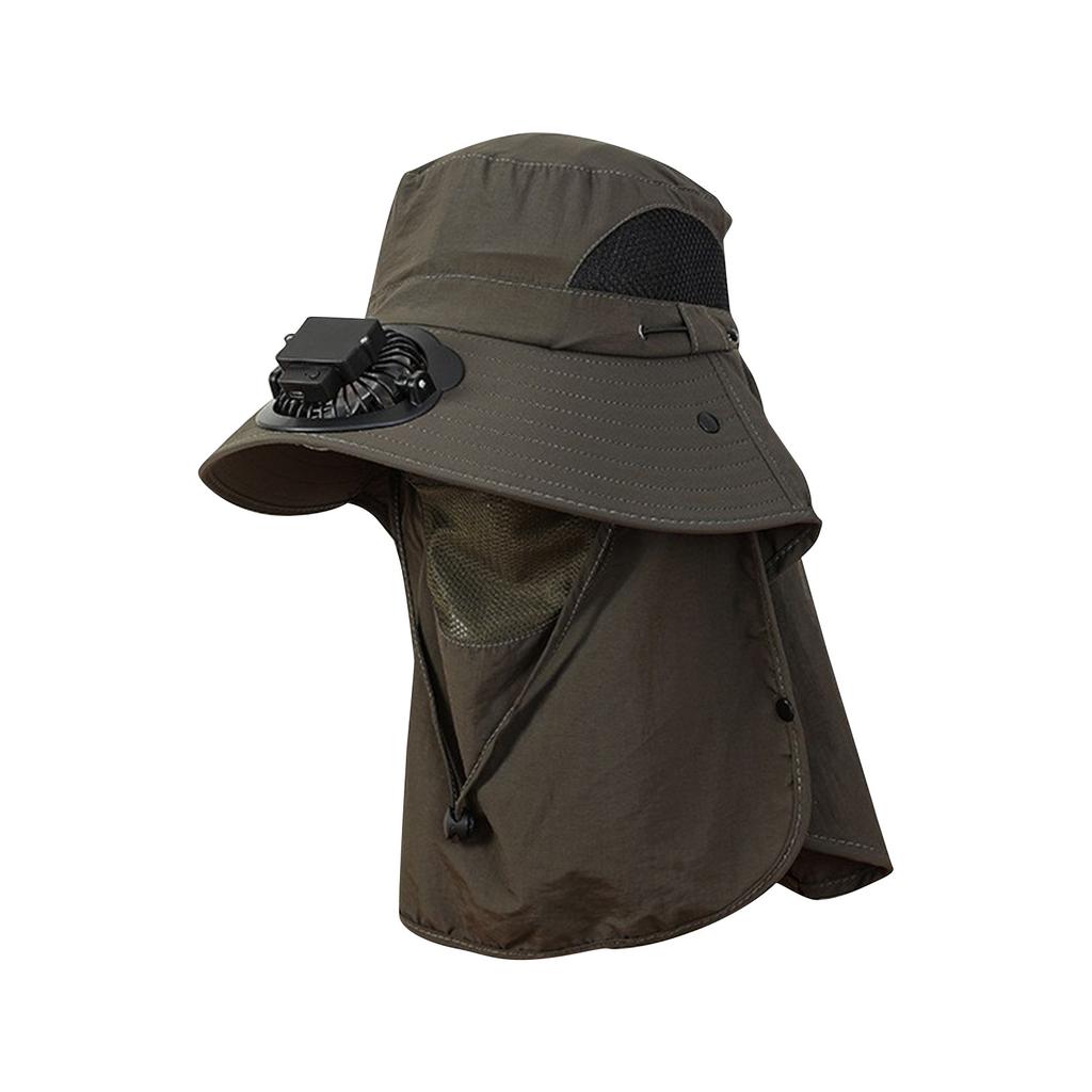 Summer Hat With Fan, USB Charging Cap, Male Adult Outdoor Sunshade Cap, Rural Work Eaves Cap