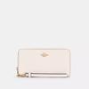 Coach Long Zip Around Wallet Gold Chalk