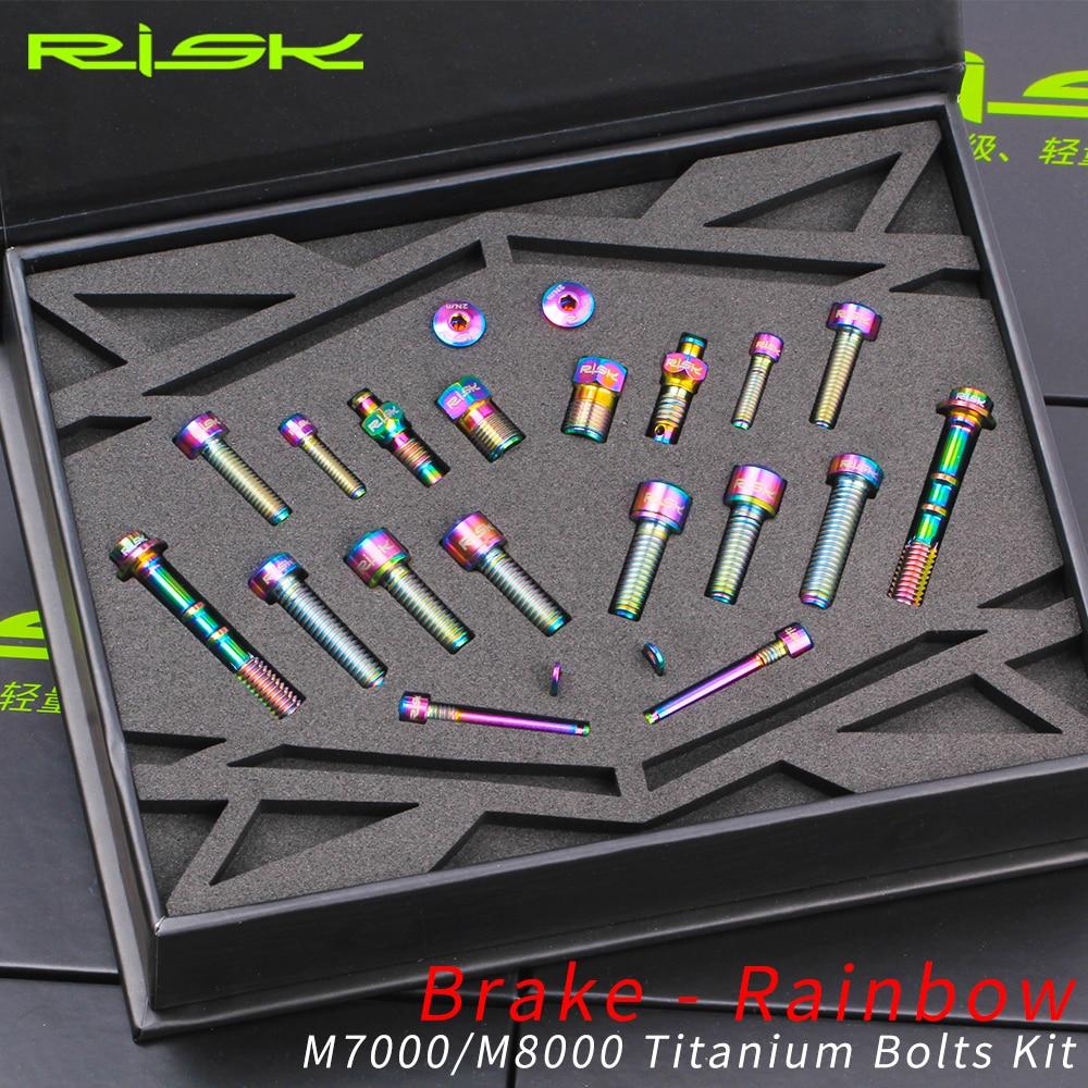 

Titanium Alloy Bike Bolt Set M7000 M8000 Fixing Screws Complete Kit for Universal Mountain Bikes Durable Lightweight