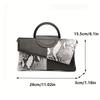 European American Womens Crocodile Pattern Clutch Elegant Evening Handbag Stylish Shoulder Crossbody Bags for Women Daily Use