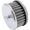 KIPA Chrome Air Cleaner Filter 4" X 2" Assembly Fits For Carburetor With 2 5/8" Or 2 5/16" Neck Diameter Washable 7151 4354 1489 6475 4790
