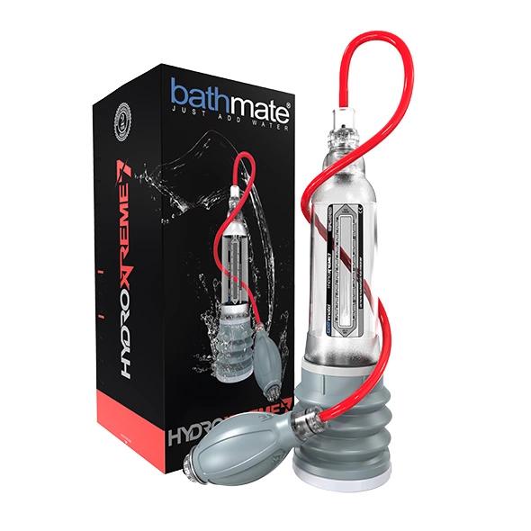 Penis enlargement pump + accessory set - Bathmate Hydroxtreme7 Crystal Clear