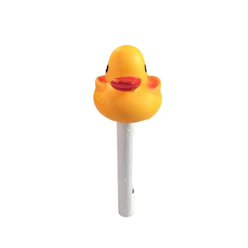 Cartoon Duck Floating Pool Dispenser Thermometer Kit Portable Pools Cleaning for Indoor Outdoor Garden Pools Cleaning