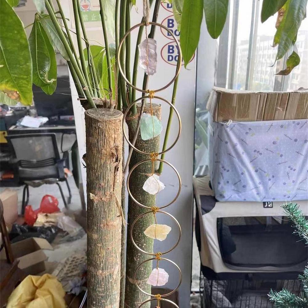 Quality Home Decorations Crystal Hanging Ornament Gem Wind Chime Chakra Gemstones Gem Pendant