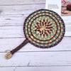 Bohemian Seagrass Woven Fan Vintage Cattail Fan Decorative Handheld Fans  Outdoor