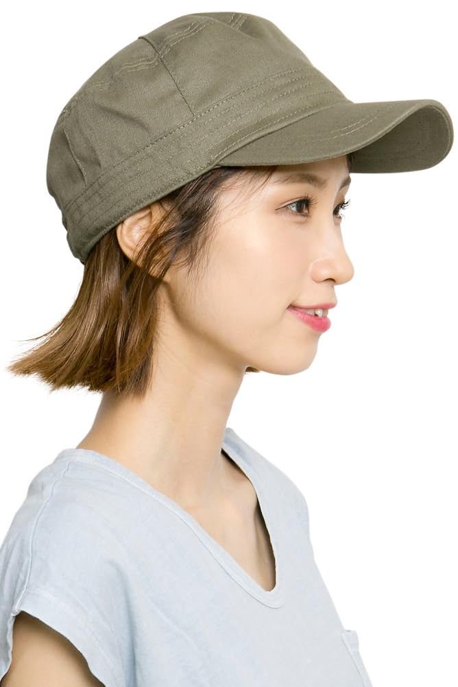 

Zakushon Herringbone Cotton Work and Slightly Size Dried Grass Cap, Men s Women s, Deep, L,