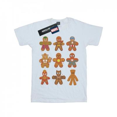 Womens/Ladies Avengers Christmas Gingerbread Cotton Boyfriend T-Shirt