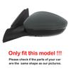 For Peugeot 208 2008 -2025 ABS Car Rearview Side Mirror Cover Wing Cap Exterior Door Housing Shell Trim Replacement
