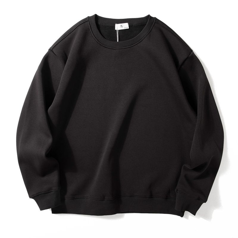 Fleece-Lined Thickened Crew Neck Sweatshirt for Men, 2025 Autumn and Winter New Style, Loose Casual Top, Soft Base Layer, Warm Pullover