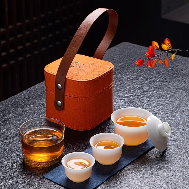 Tuopai 4-Piece Portable Ceramic Tea Set