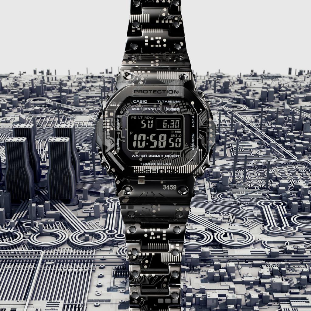 Casio G-SHOCK Herren 200M Wasserdicht Stoßfest Quarz Uhr GMW-B5000TCC-1