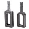2pcs Universal Wire Knotter Iron Ergonomic 1 4 Inch Hex Shank Electric Drill Wire Twisting Tool