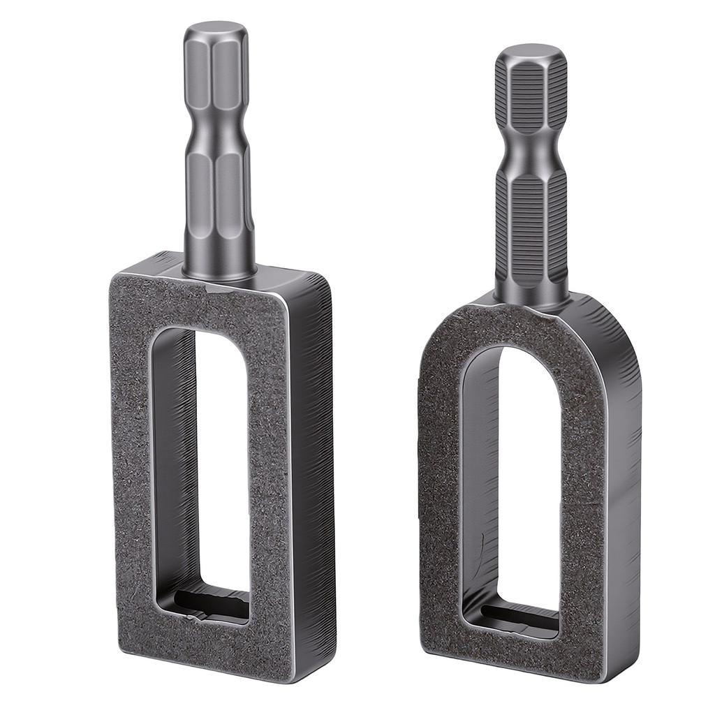2pcs Universal Wire Knotter Iron Ergonomic 1 4 Inch Hex Shank Electric Drill Wire Twisting Tool