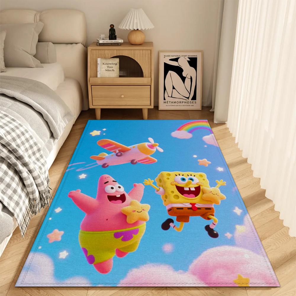 Fashion Entrance Mat Living Room Rugs Decoration S-spongebob Floor Mats Doormat Front Door Bedrooom Carpet for Kitchen Balcony