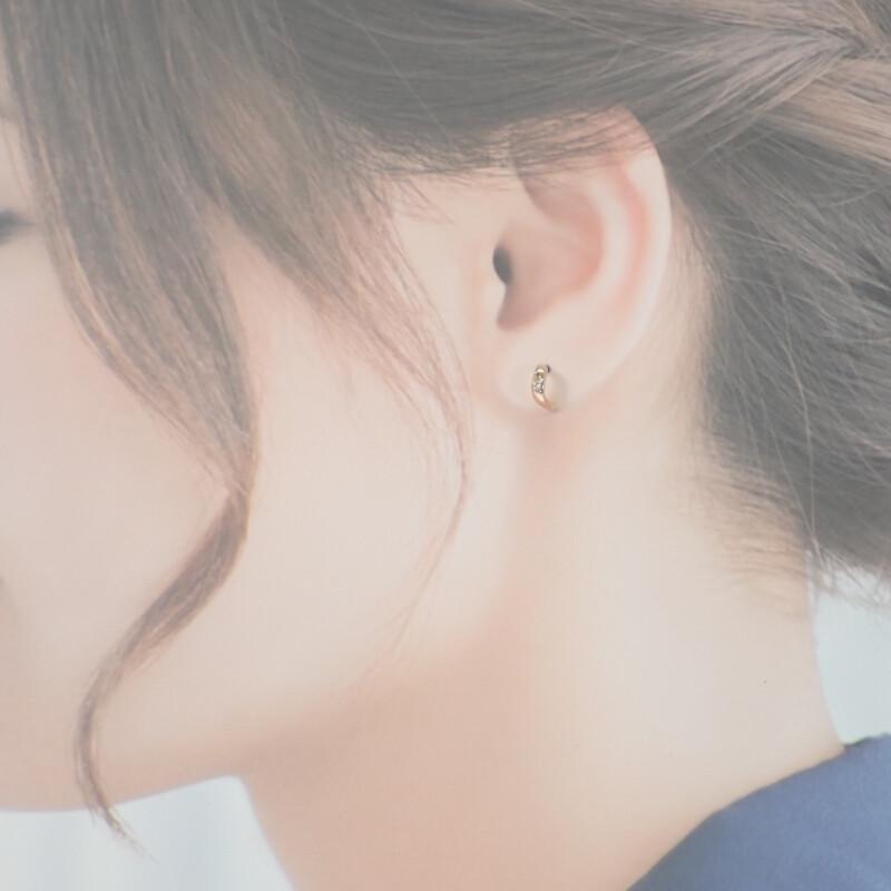 4℃  Pierce K18 Pink Gold Women