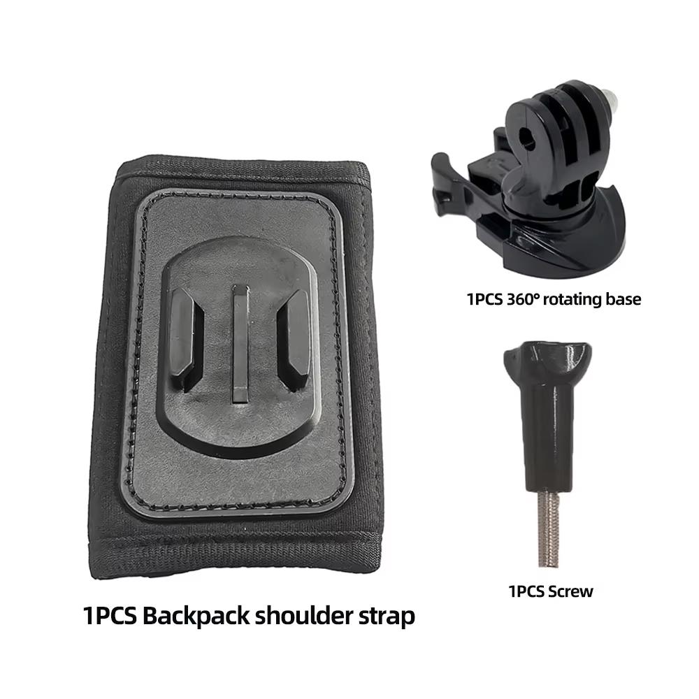 Backpack Shoulder Strap Mount Rotate Quick Release Holder For GoPro 13 12 11 10 9 8 SJCAM Insta360 AKASO DJI Osmo Action Camera
