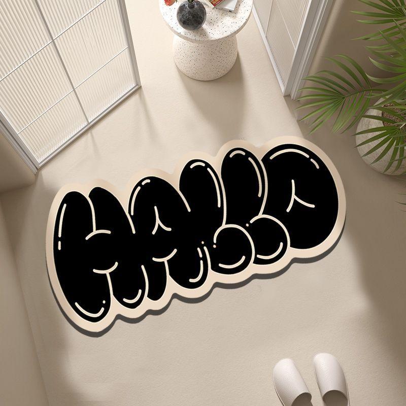 

Нескользящий коврик для ванной комнаты Северная Европа Водопоглощающий Быстросохнущий Ванна Душевые Ins Домашний Текстиль Добро пожаловать Коврик для двери Моющийся Мода 1pcs