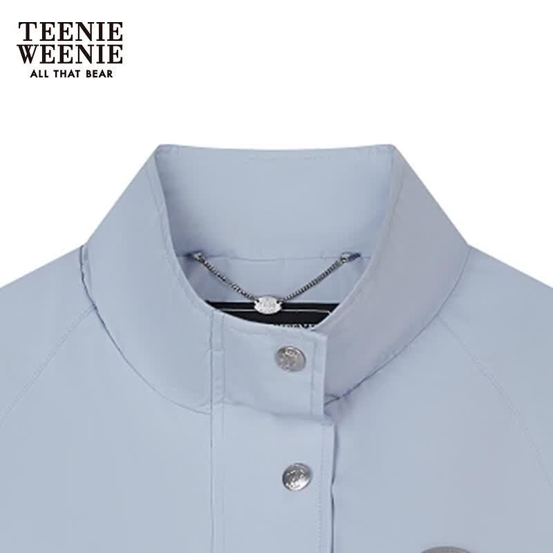 Teenie Weenie Women's Lightweight Collegiate Stand Collar Jacket