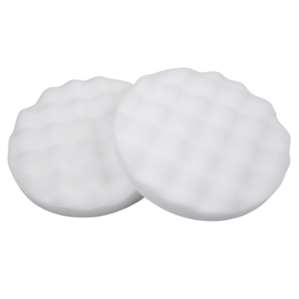 Car Polishing Sponge Pads 2PCS 8 In Round Foam-Buffing Waxing Clean Pad Removes Scratches Car Cleaning Accessories 05725