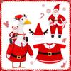 Mrs Claus Goose Outfits for 23 Inch Cement or Plastic