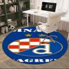 Dinamo Zagreb Basketball Club Round Rug for Livingroom,Bedroom, Palyroom, Chair Rug, Area Rug, Circle Carpet, Large Size Fan Christmas Gift