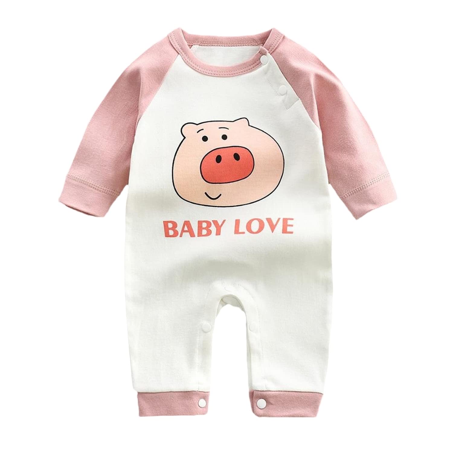 

Romper Print Spring Autumn Long Sleeve Baby Boys Girls Kids Unisex Clothing Casual Illustration Cotton 23521 Style 8 one size [Misia Luxury]
