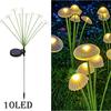 Solar Garden Lights Outdoor, Mushroom Light Outdoor, IP65 Firefly Lamp Outside Decor for Patio Pathway, Sway by Wind