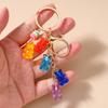 Cute Resin Gummy Bear Key Chain 3D Animal Key Ring Pendants for  Women Girls Handbag DIY Kid's Jewelry Gifts