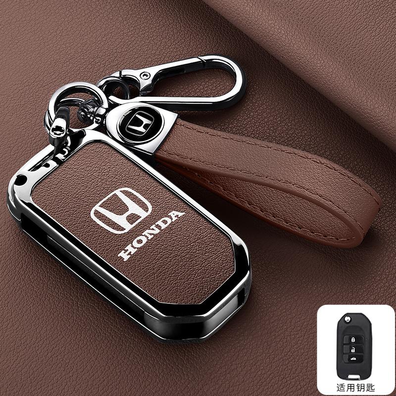 Zinc Alloy Car Flip Smart Key Case Cover Protection Shell For Honda Civic 4d 9th Gen 10 Accord XRV Life Jazz Crv Fit CR-V Crider