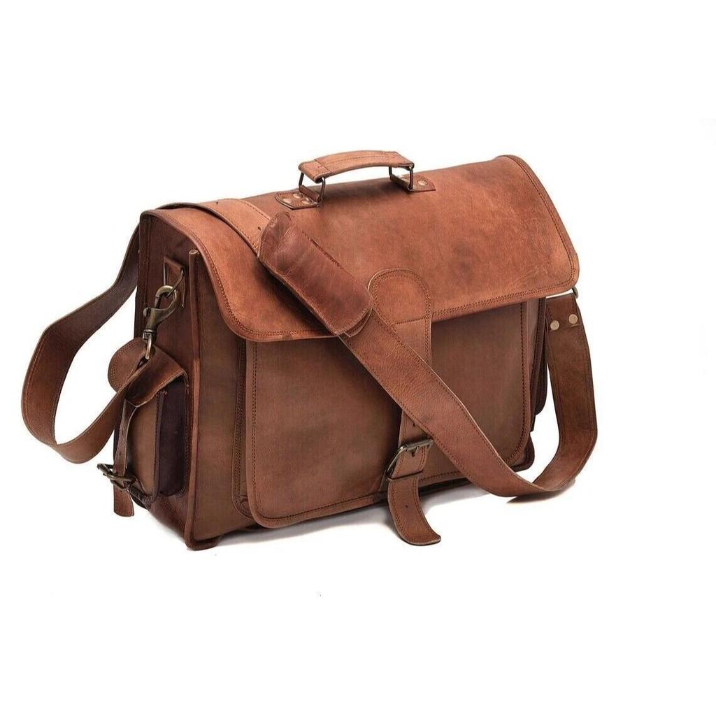 Bag Leather Laptop Messenger Handmade Satchel Men's Vintage Briefcase Genuine
