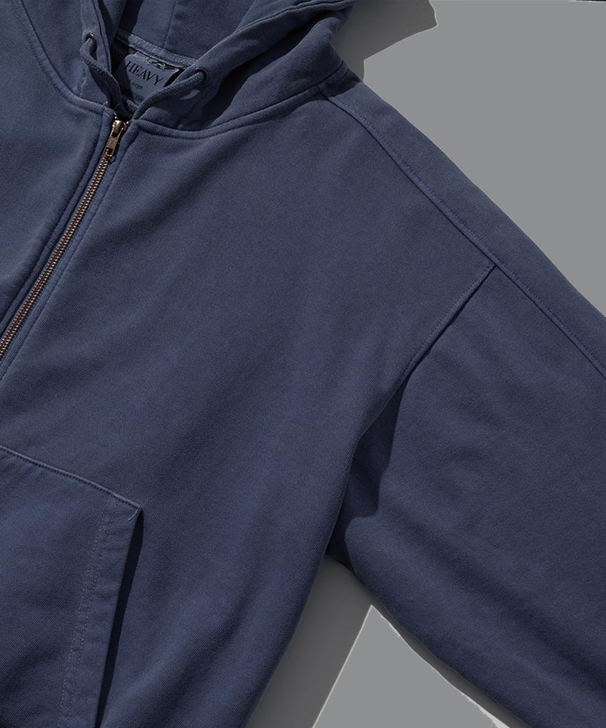 Fp142 Meteor Deer Pigment Zip-Up Navy Sjhd1449
