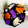 1pc Ghost Pattern Automatic Open, Sturdy Iron Frame, Compact Folding Design, All-Season Portable Umbrella for Women & Men Yy250801108