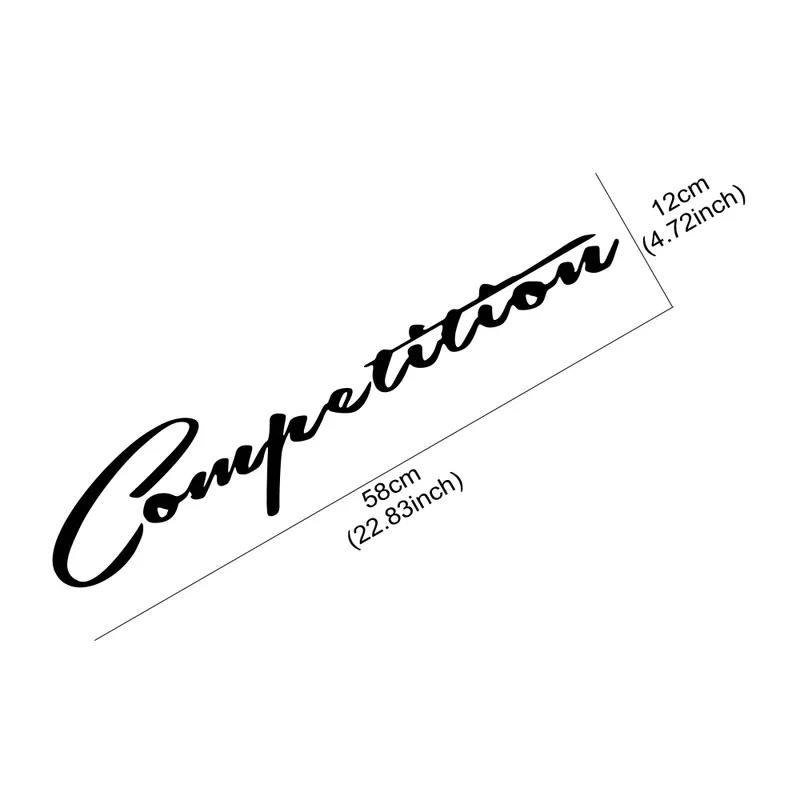 Competition Slogan Car Lamp Eyebrow Sticker Personalized English Vinyl Decal Waterproof Car Body Decoration Sticker Accessories