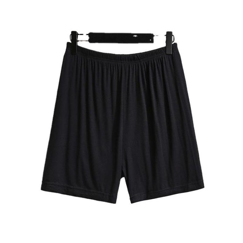 Women's Summer Shorts Elastic Waist Anti-glare Boxer Shorts Loose Casual Plus Size House Trousers