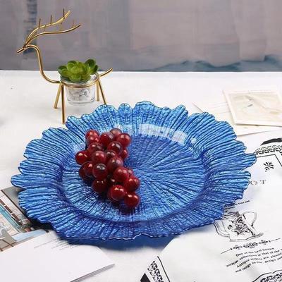 Nordischer Stil Unregelmäßige Glas Schneeflocken Dessertplatte