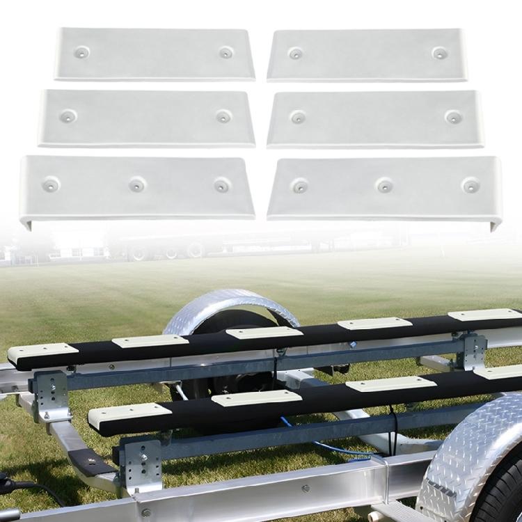 Marine Trailer Glides Pads Quick Installation & Stable Performances Boat Towing Rubber Boat Sliders Pad Set for Boats