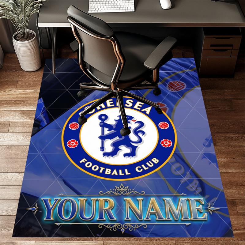 Custom C-Chelsea Mat Personalized Name, Polyester Washable Indoor Entryway Rug, Gift for Christmas, Easter, Thanksgiving Day