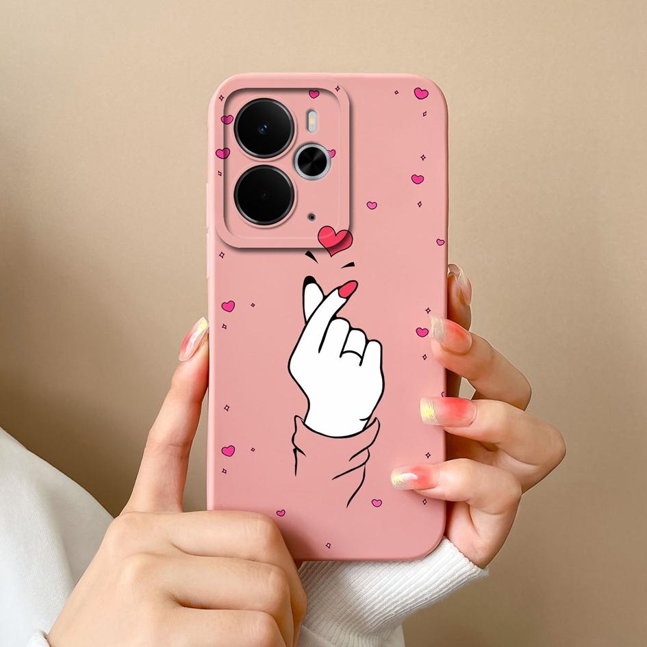 

Для Oppo Realme 14 14T 14X P3 C75x Narzo 10 30 50 A5 Pro Чехлы для телефонов Pretty Love Heart Patterns Мягкий жидкий силиконовый противоударный чехол для корпуса Oppo Realme 14 5G