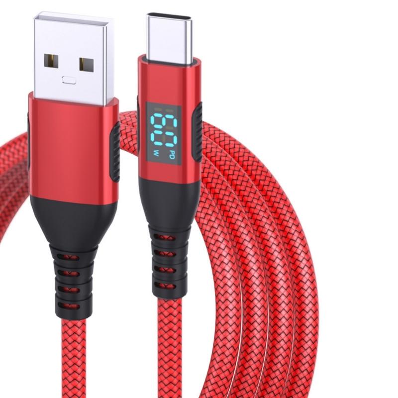 USB C to USB C Cable 100W Fast Charging Cord Long USB C Cable Speed  Data Cable Easy to Carry for Smartphones 