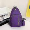 New breast bag single shoulder chest fashion messenger bag women's large capacity leisure sports backpack travel