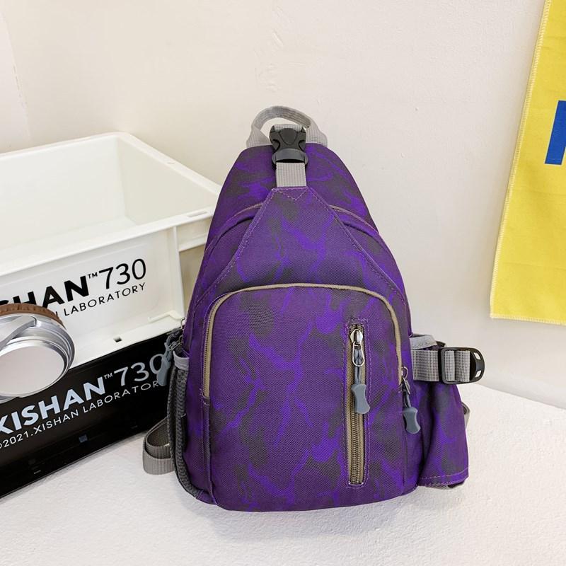 New breast bag single shoulder chest fashion messenger bag women's large capacity leisure sports backpack travel