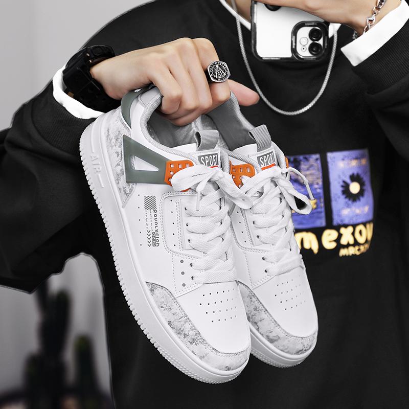 

Мужские кроссовки для бега, роскошные уличные теннисные прогулочные туфли для мужской обуви, трендовые повседневные кроссовки, туфли для скейтборда, лоферы на плоской подошве 44 белый
