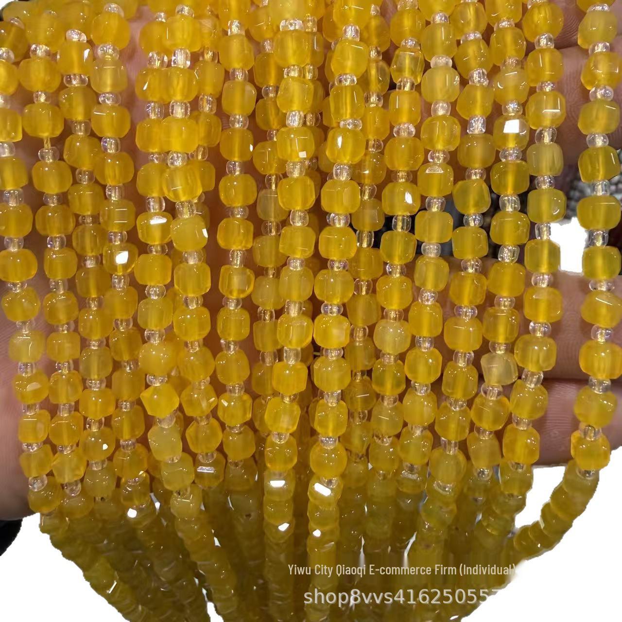 Натуральные агатовые и хрустальные бусины с синими прожилками - Аксессуары для изготовления украшений своими руками, 5 мм Кубик сахара. Synthetic Shoushan Stone