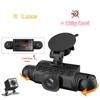 Dash Cam per Auto 3/4 Canali Scatola Nera Telecamera di Guida FHD Anteriore Sinistra Destra Posteriore Visione Notturna Registrazione in Loop